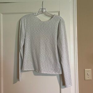 Light Gray Long Sleeve Top